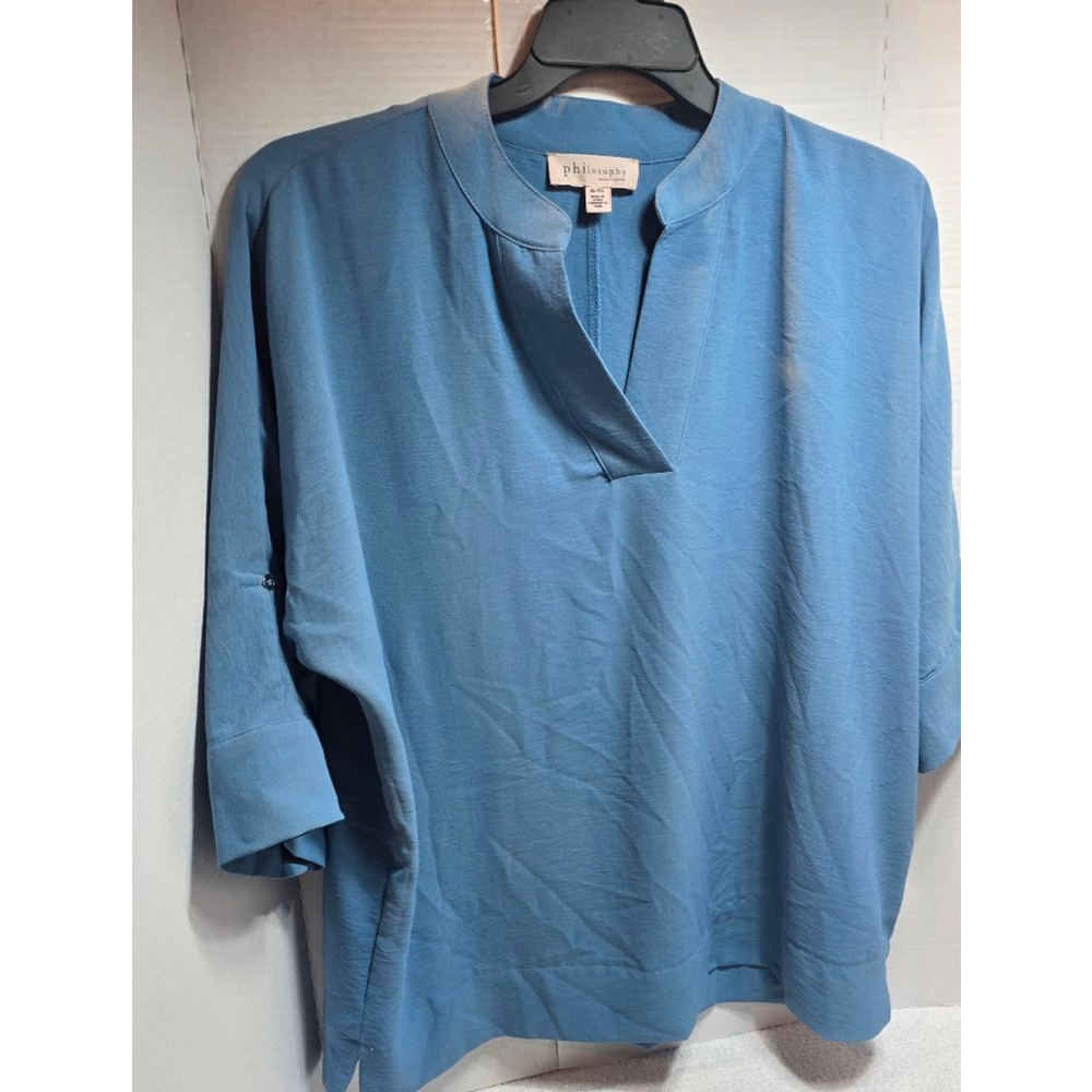 Women's Philosophy Blue Tunic Top XL